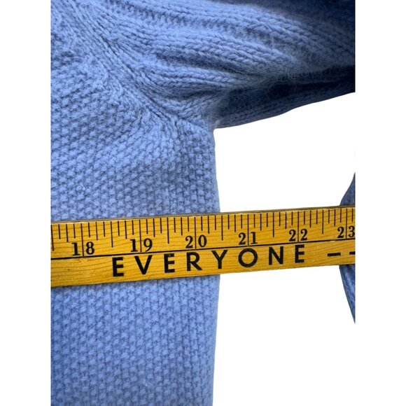 Hillard & Hanson Cable Knit Angora & Nylon Turtleneck Sweater XL Light Lavender - Picture 6 of 9